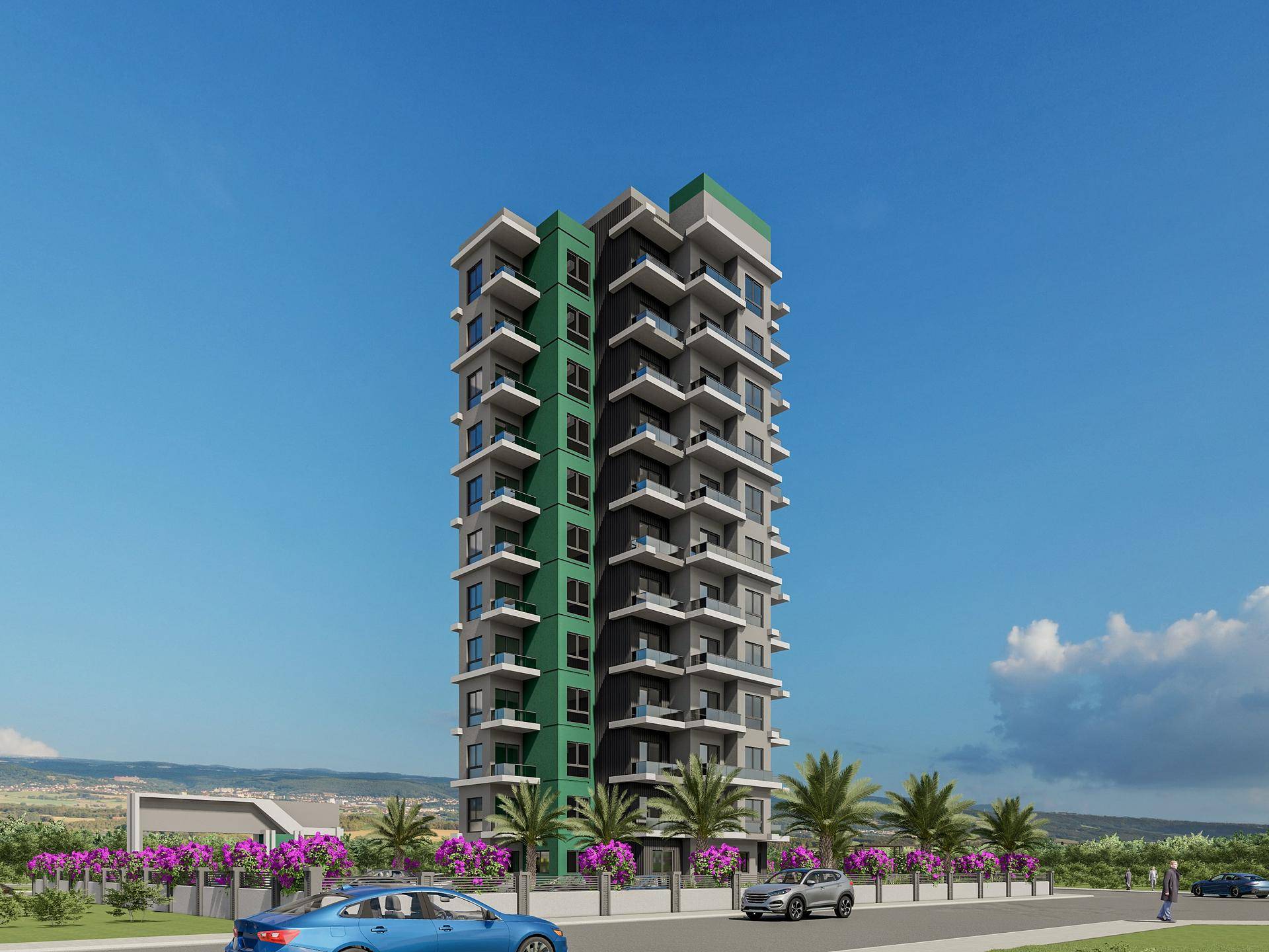 Development with One-bedroom Apartments in Erdemli, Mersin