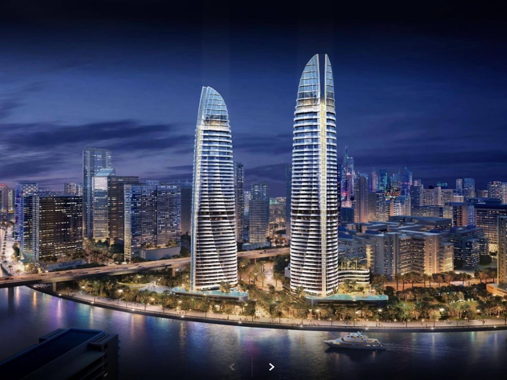 Business Bay, Dubai'de Kanal Manzaralı Deluxe Daireler