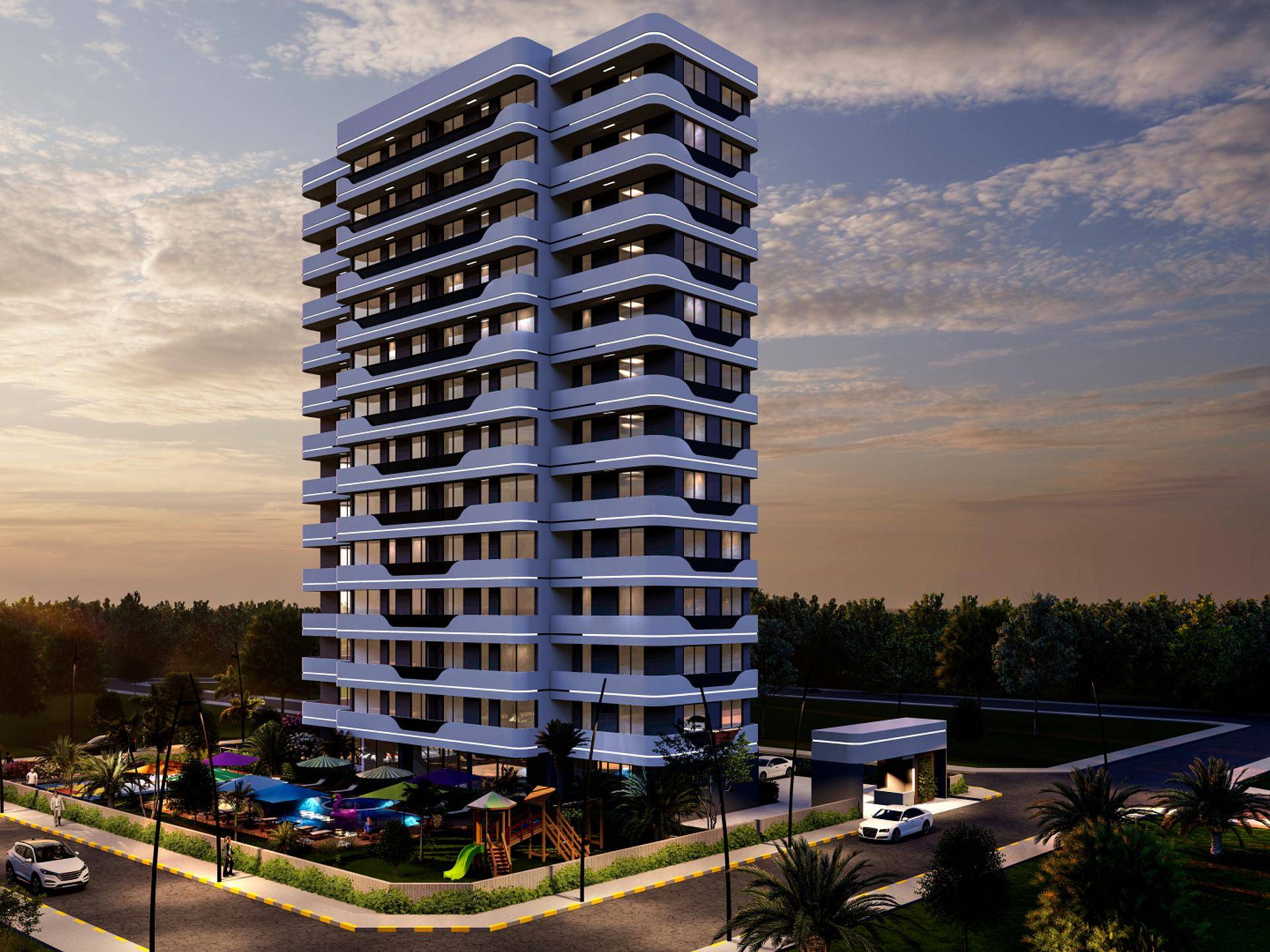 One-Bedroom Apartments Close to the Beach in Erdemli, Mersin