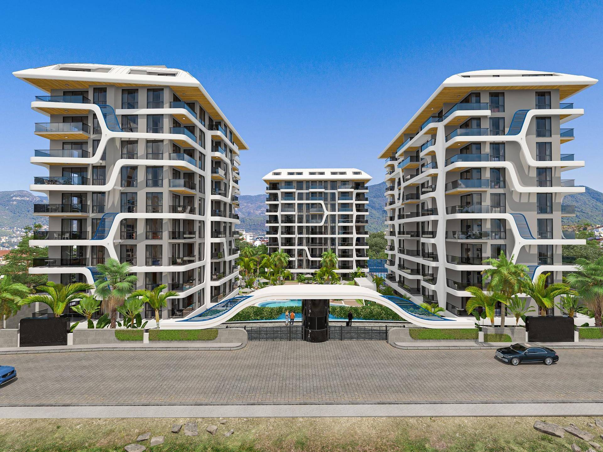 Investment in luxury apartments in Tosmur region, Alanya