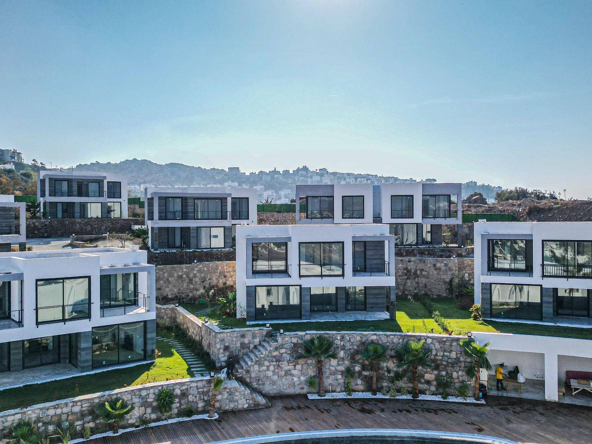 Noble und luxuriöse Häuser mit Meerblick in Bodrum, Mugla