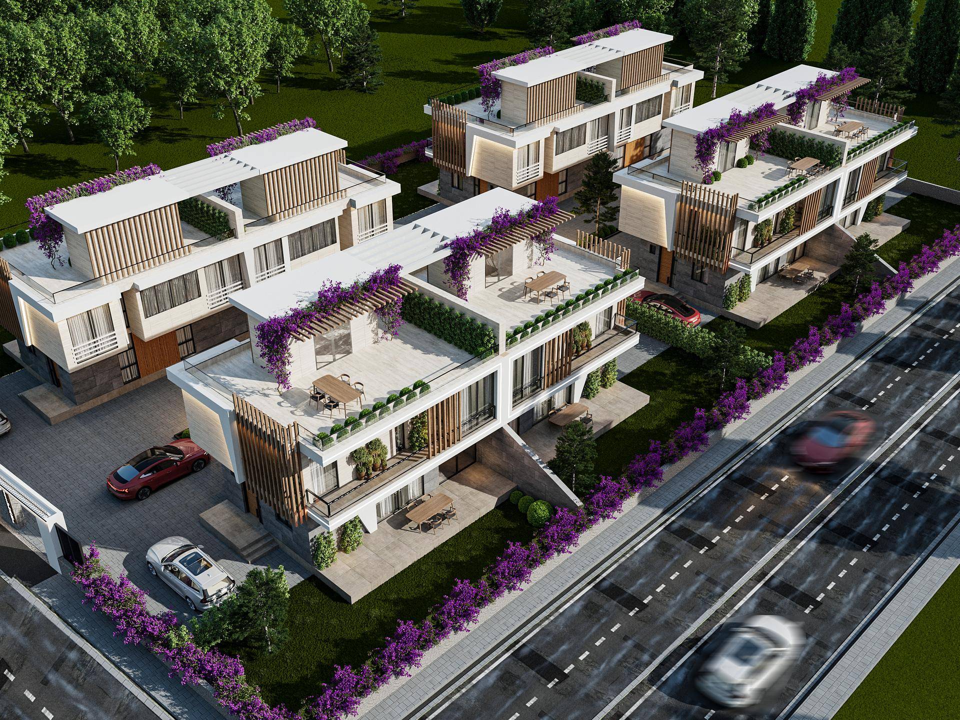 Luxueuses villas jumelées à vendre à Mezitli, Mersin