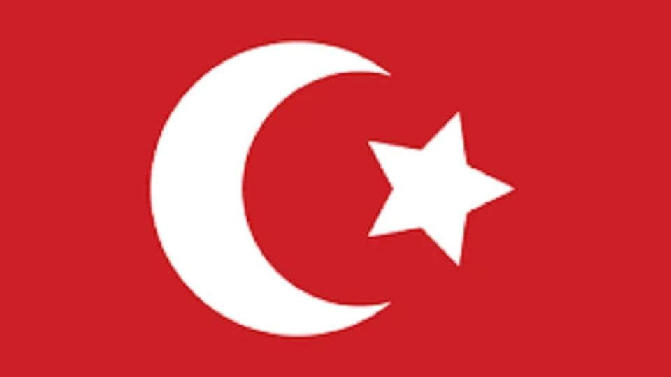 Die Mächtige Türkische Flagge