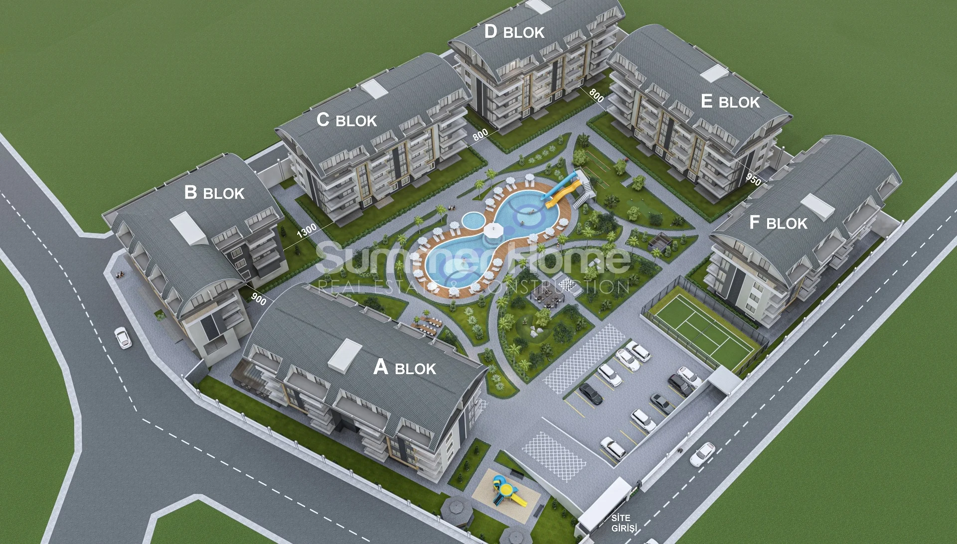 many new apartments in Oba, Alanya Plan - 8