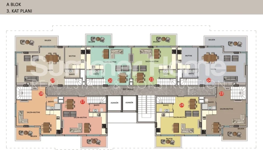 many new apartments in Oba, Alanya Plan - 10
