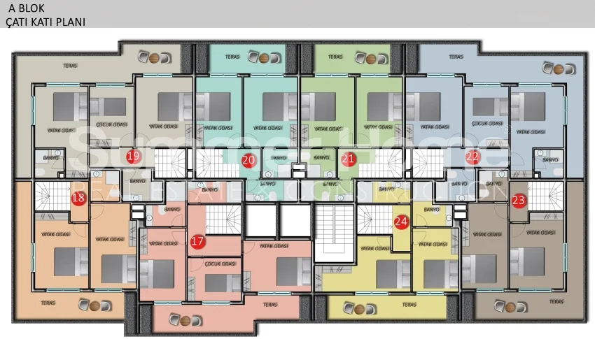 many new apartments in Oba, Alanya Plan - 11