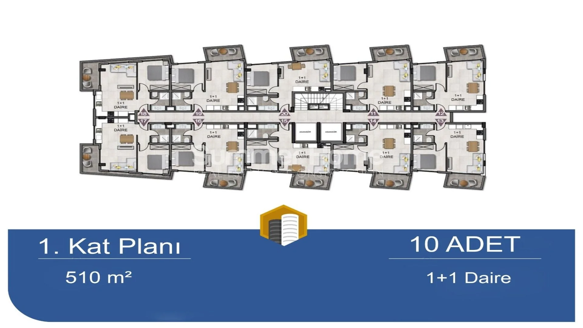 Reasonably priced apartments in Oba Plan - 18