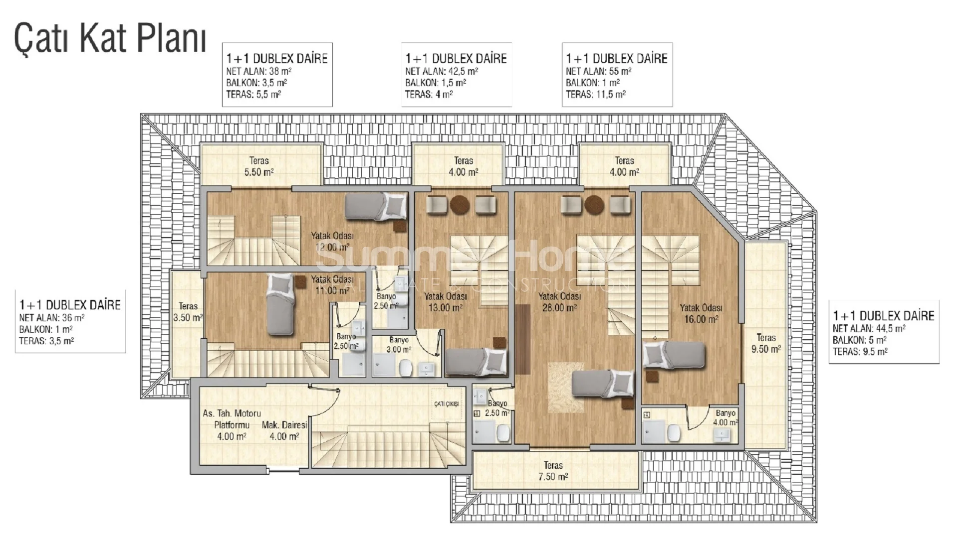 Apartments with a fascinating layout in Mahmutlar Plan - 9