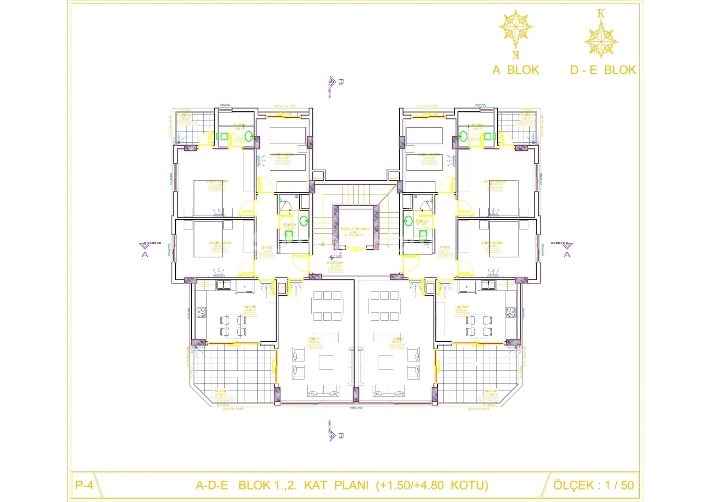 Apartments in open surroundings in Oba Plan - 34