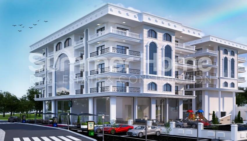 French-style complex built in Alanya city centre