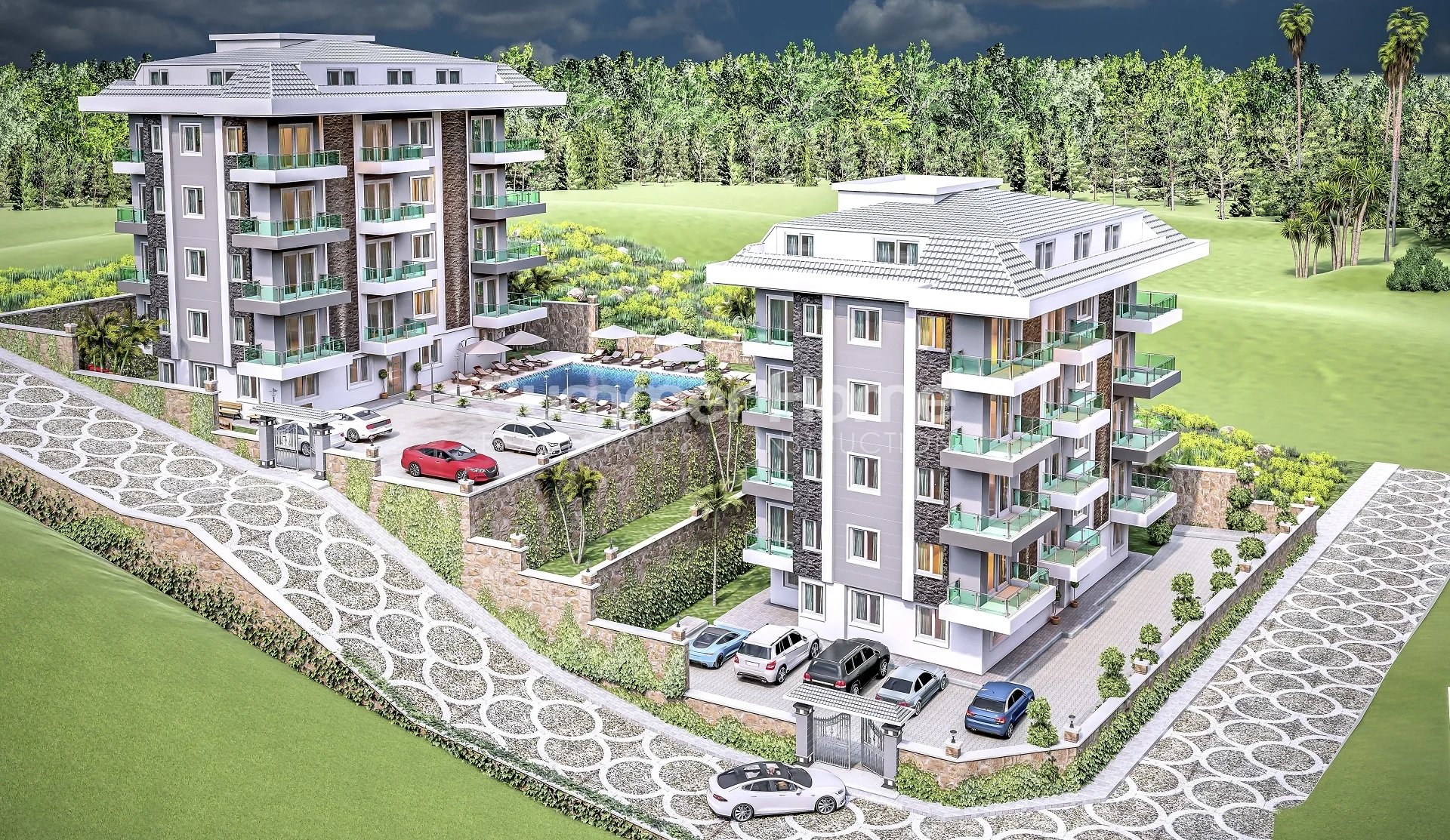 Apartments for sale in leafy, green  area of Oba Plan - 9