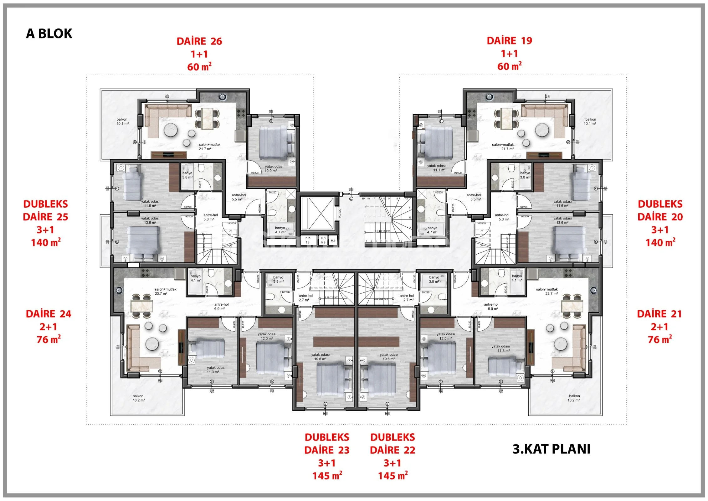 Stunning new apartments arriving in peaceful Oba Plan - 43