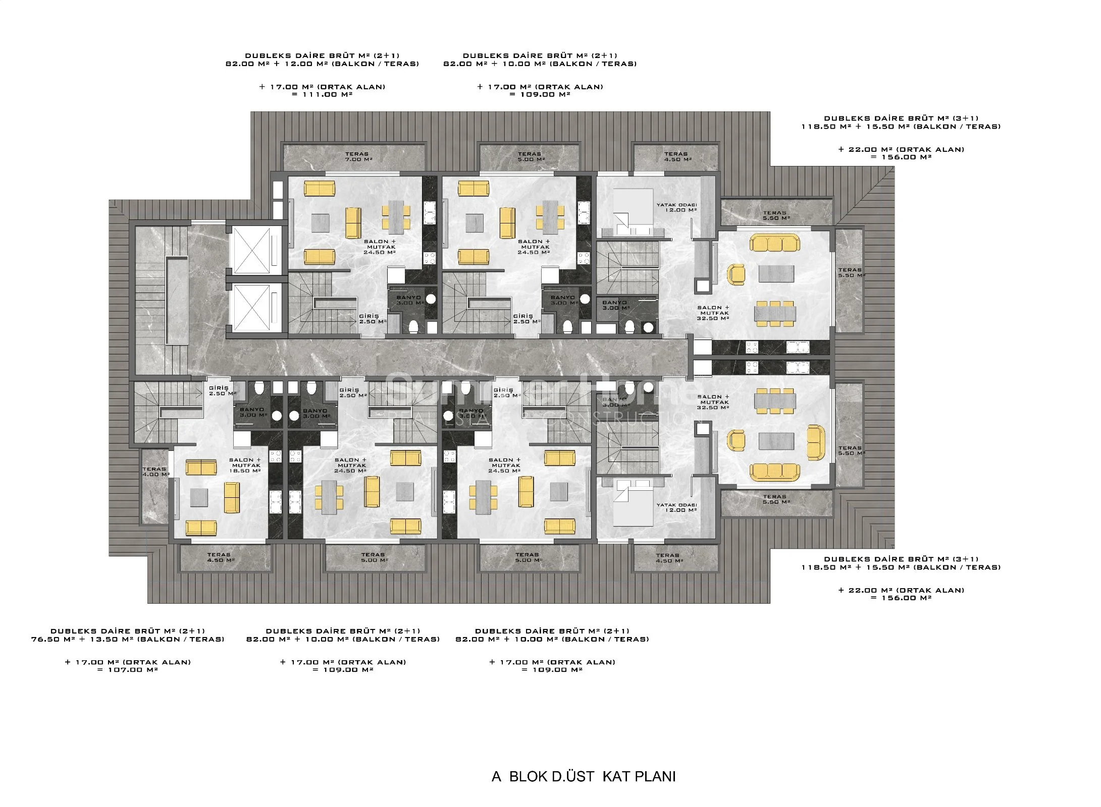 Luksusowy kompleks z największym basenem bez krawędzi w Kestel, Alanya plan - 13