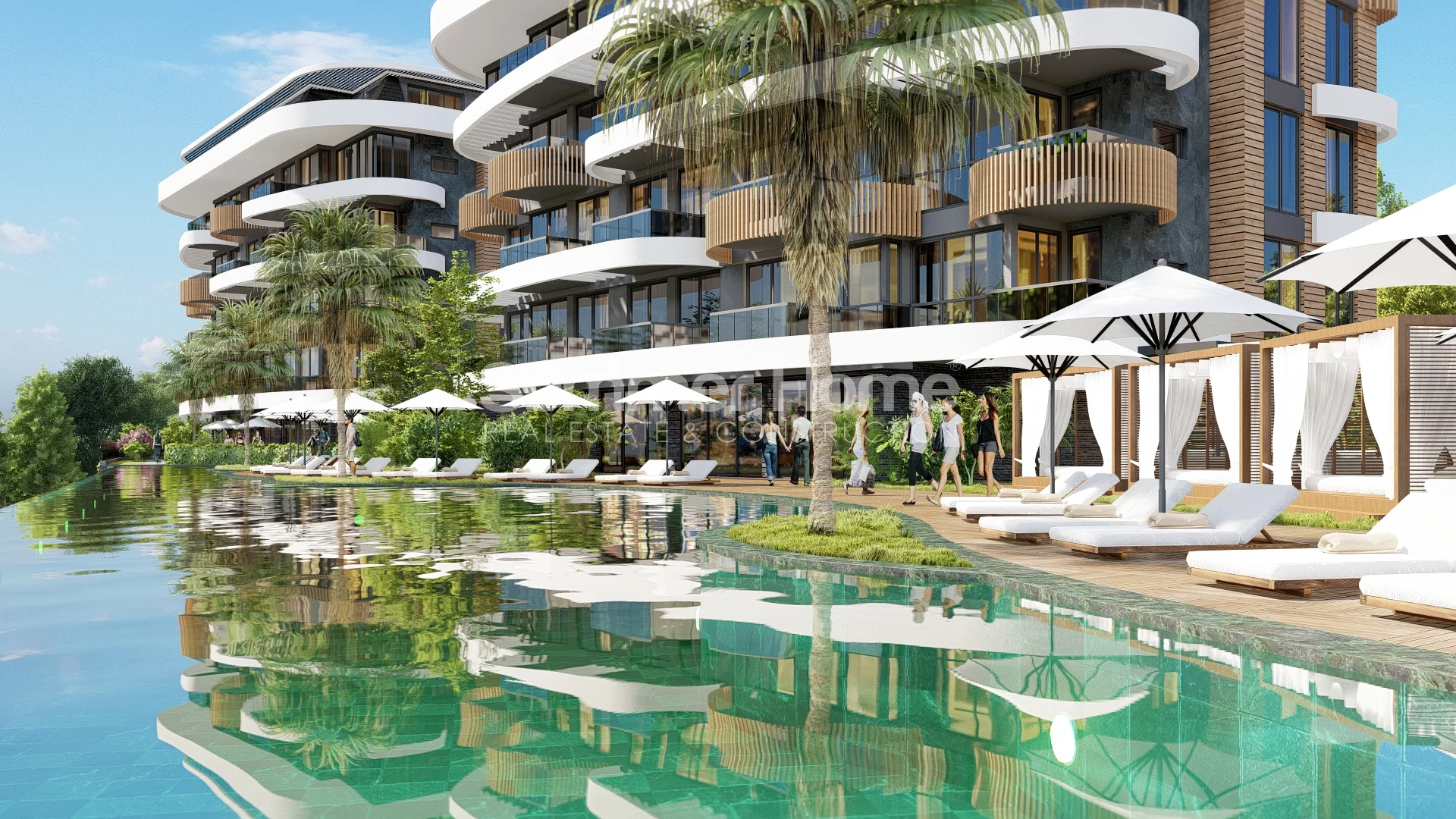 Luxurious complex with the biggest infinity pool in Kestel, Alanya general - 1
