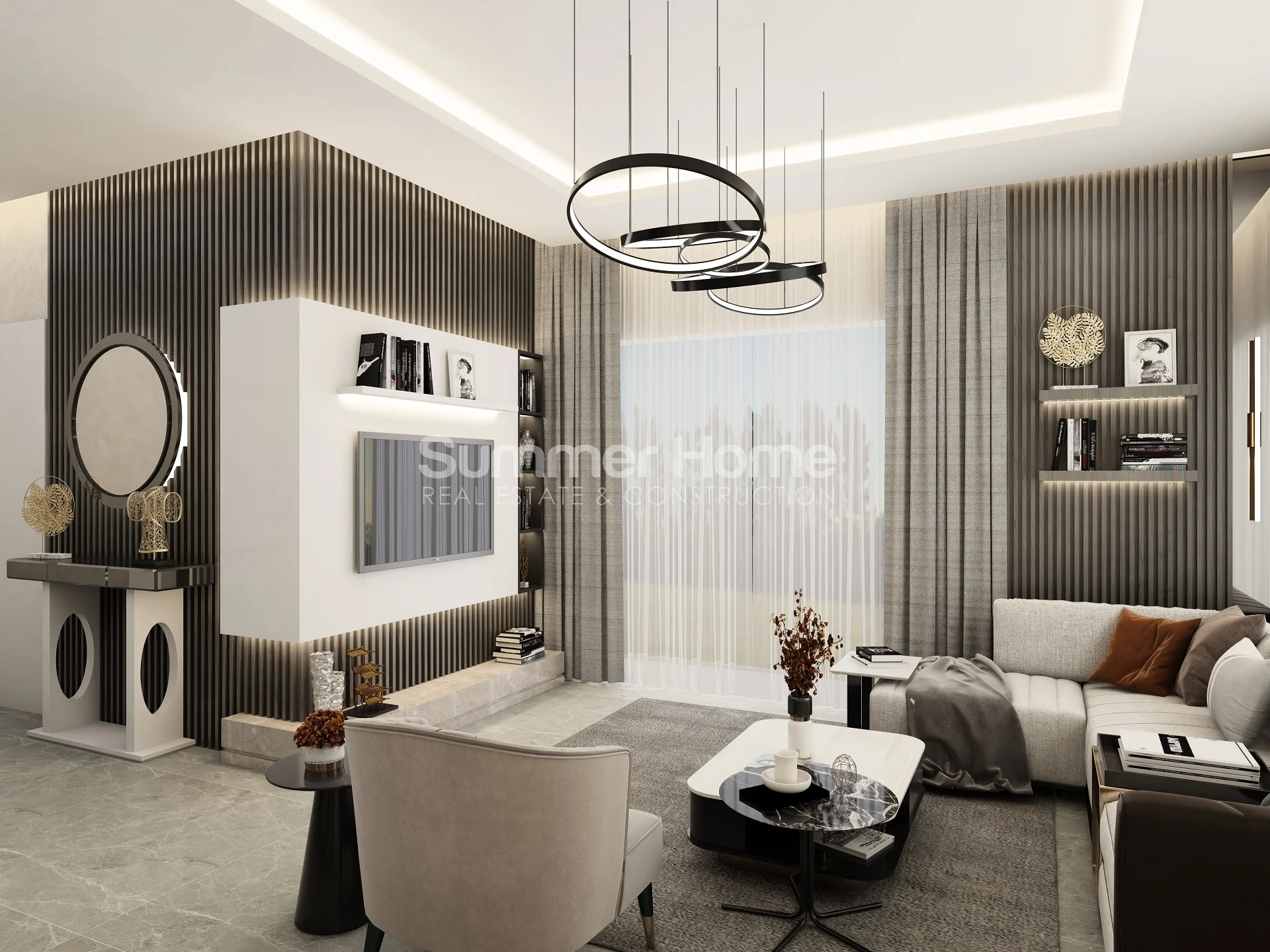 Appartements de luxe au design élégant à Kargicak interior - 11