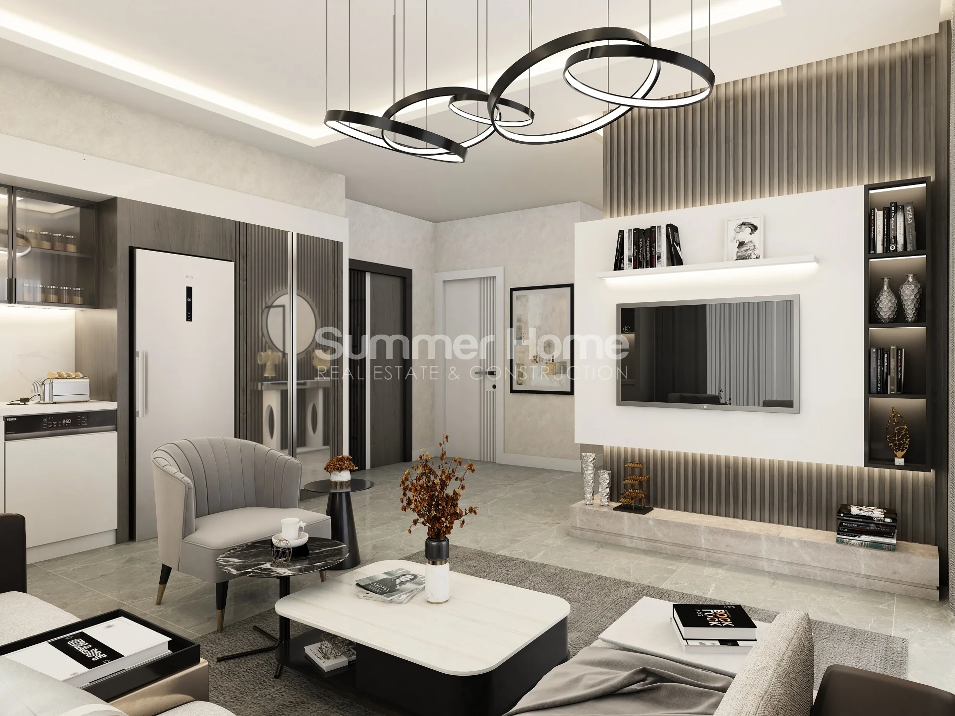 Appartements de luxe au design élégant à Kargicak interior - 15