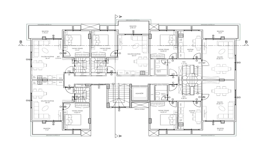 Modern Style Apartments in Quiet Kargicak Plan - 12