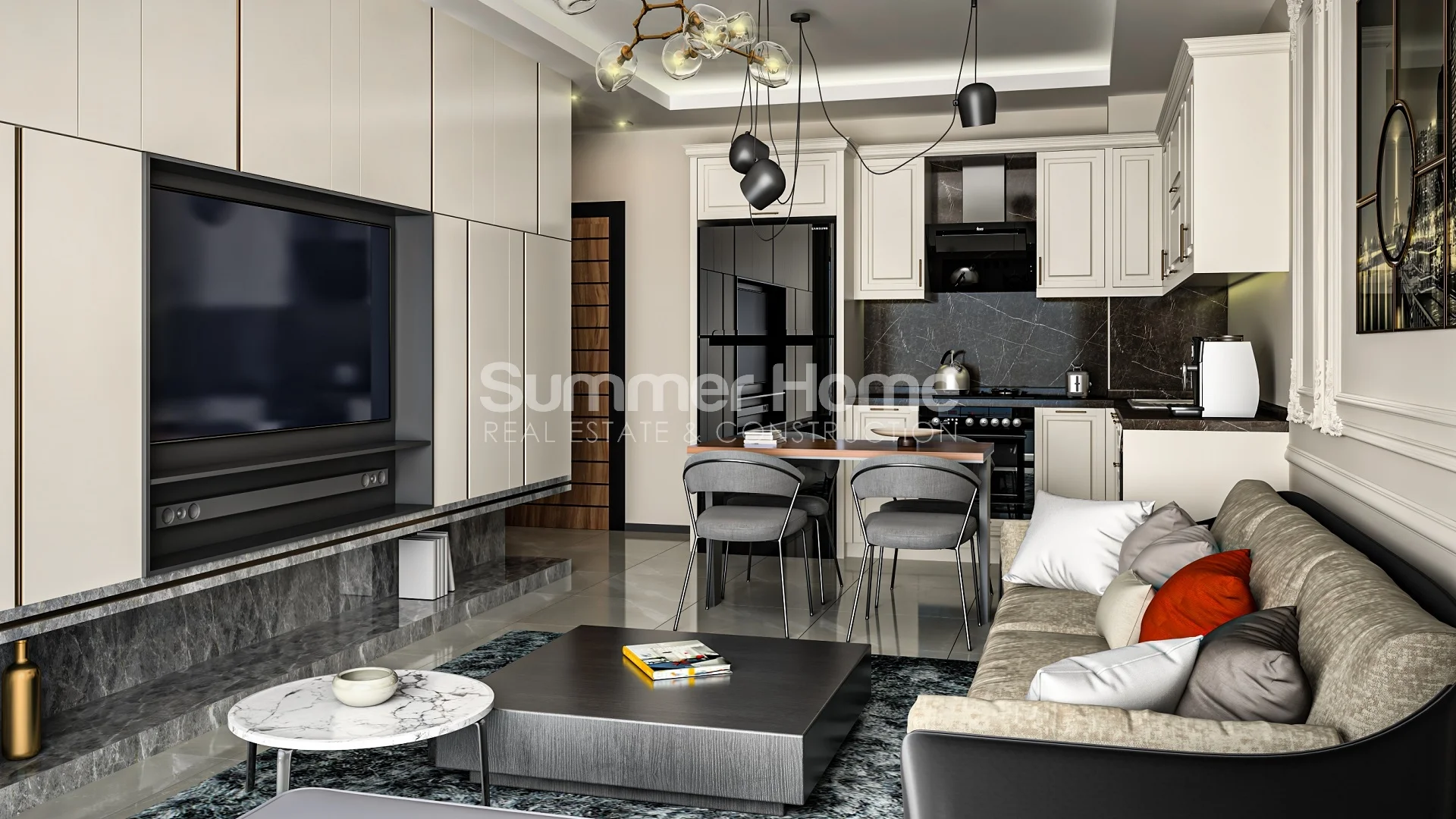 Stylish apartments offering beautiful sunset in Hasbahce, Alanya Interior - 5