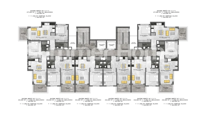 Luxurious Duplex Apartments in Desirable Avsallar Plan - 14