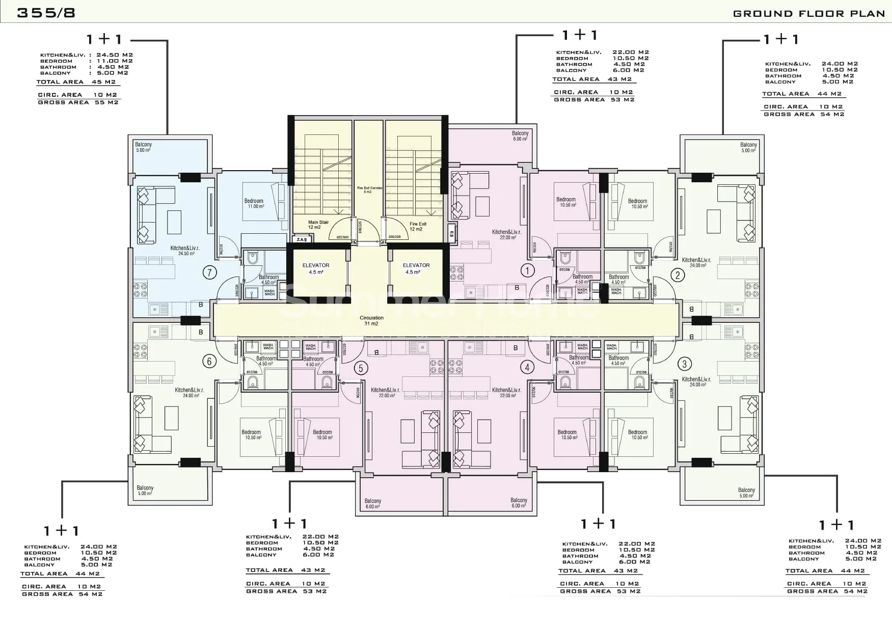 Appartements au design innovant à Avsallar plan - 21