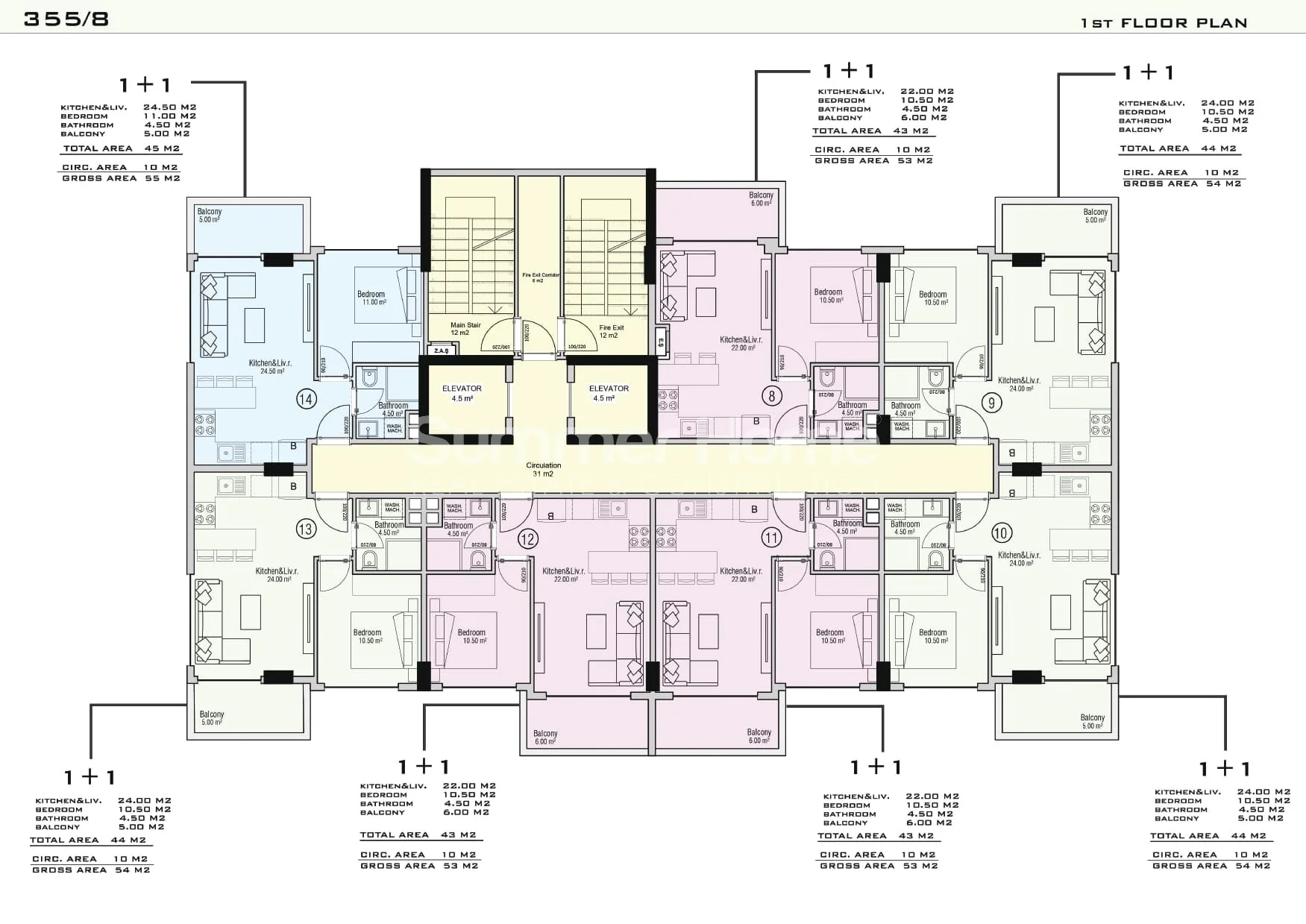 Appartements au design innovant à Avsallar plan - 22