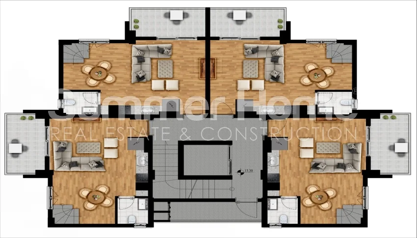 Gorgeous Apartments in Tranquil Avsallar Plan - 29