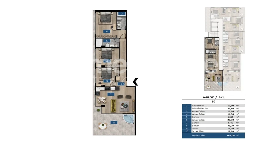 Appartements De Luxe Innovants À Vendre À Kargicak plan - 22