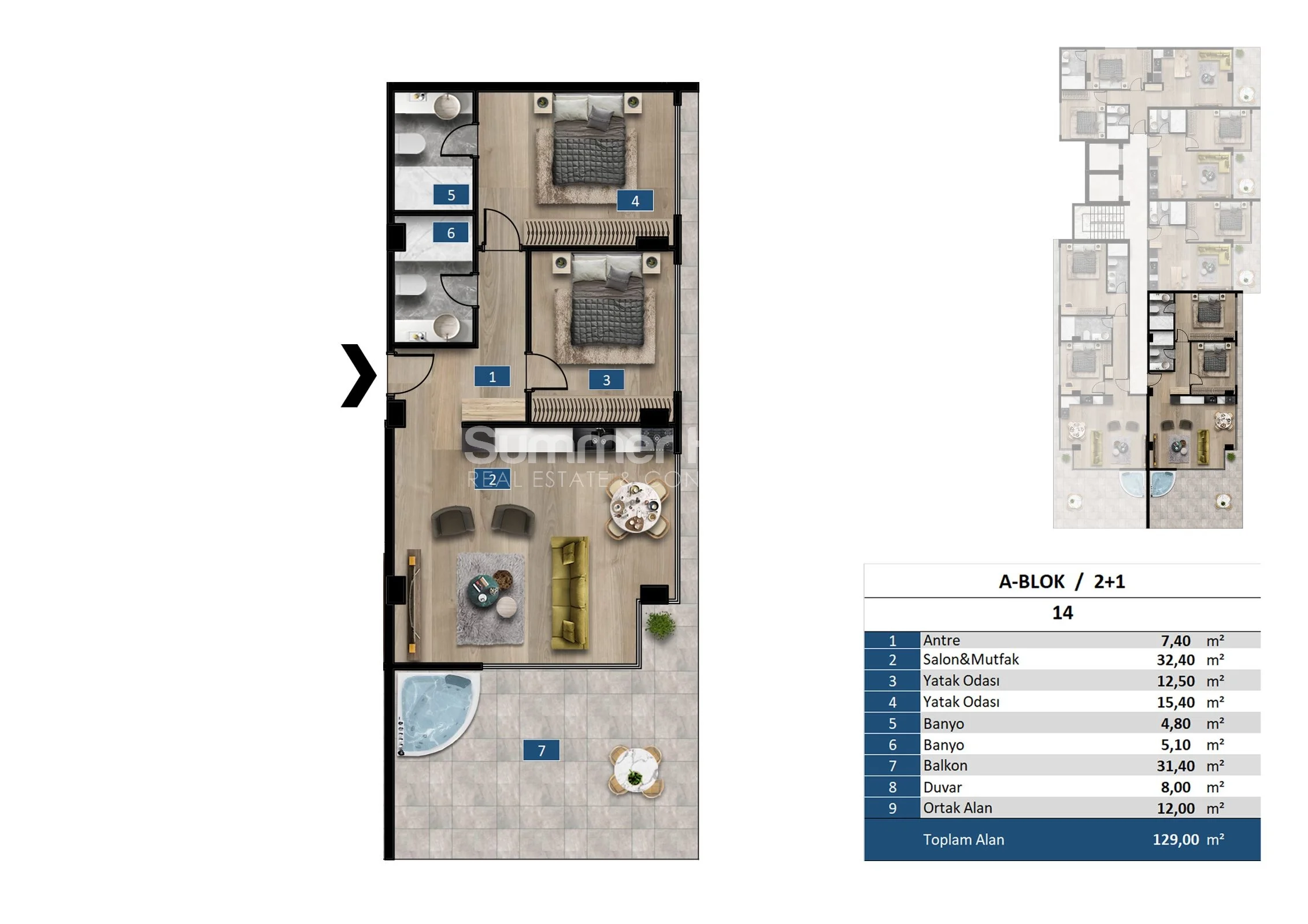 Innovatieve luxe appartementen te koop in Kargicak plan - 24