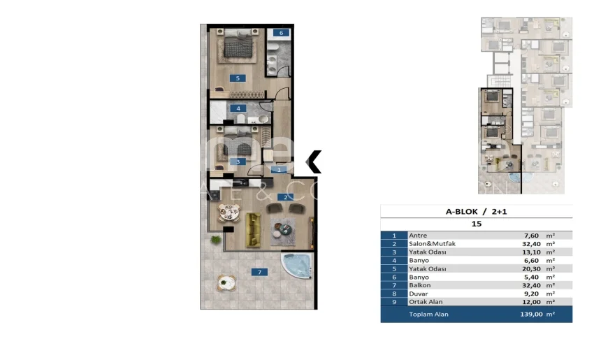 Appartements De Luxe Innovants À Vendre À Kargicak plan - 25