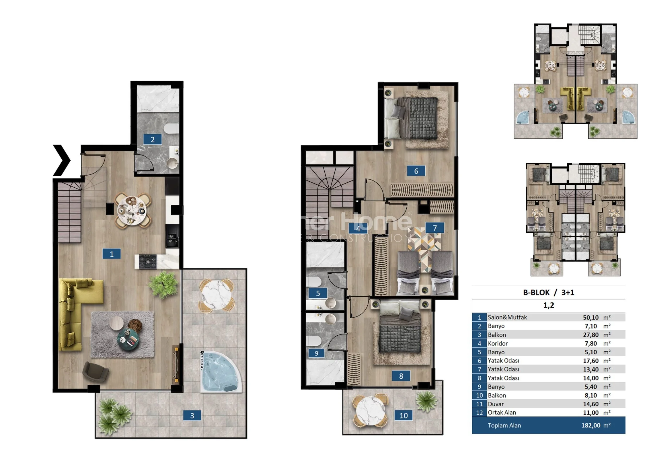 Innovatieve luxe appartementen te koop in Kargicak plan - 33