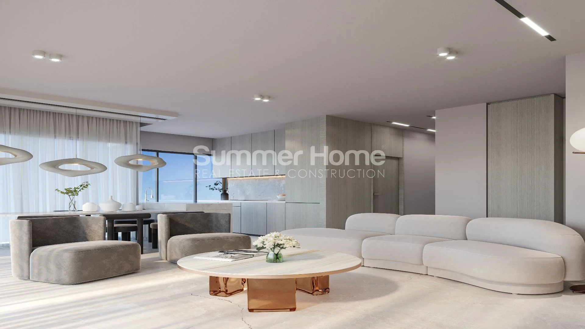 Chic, Luxurious Apartments in Mahmutlar Interior - 19