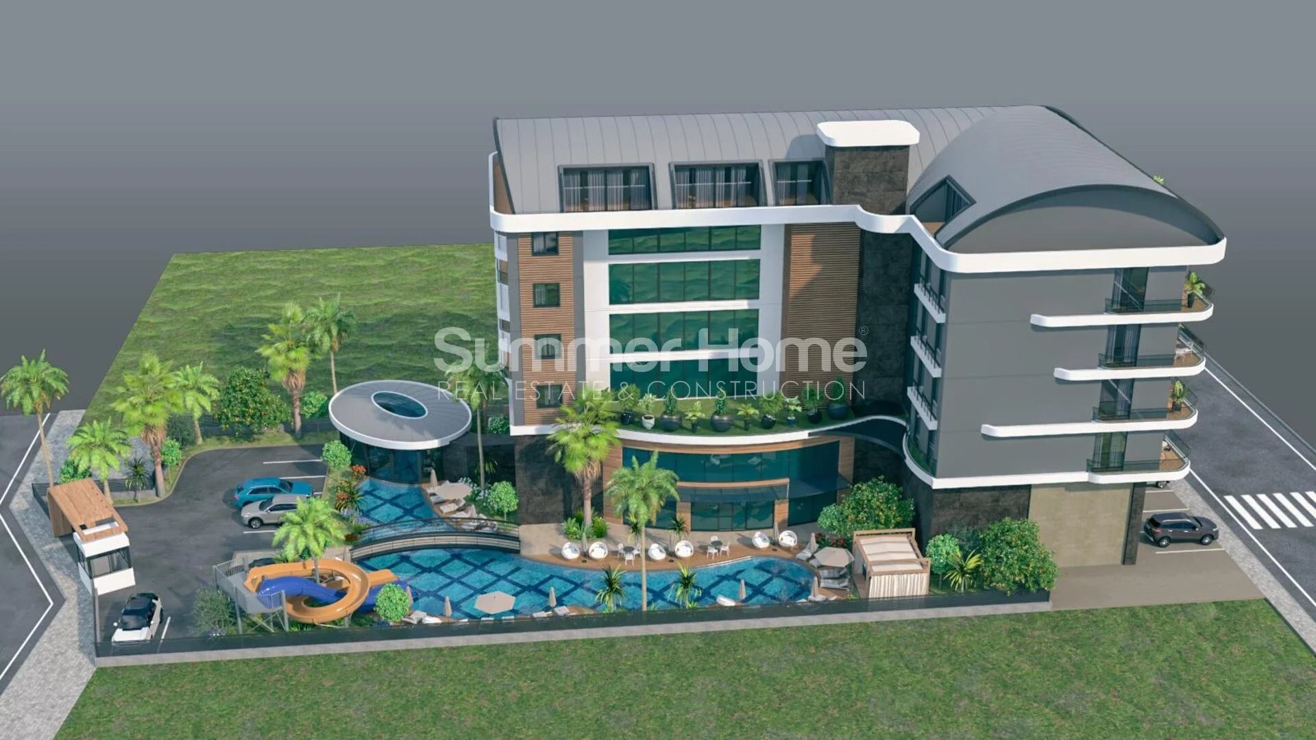 Стильные современные апартаменты с видом на море в Каргыджаке Общий - 2