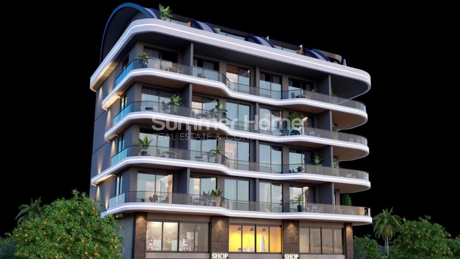 Стильные современные апартаменты с видом на море в Каргыджаке Общий - 4
