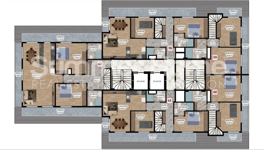 Elegant Apartments in Centre of Alanya Plan - 23