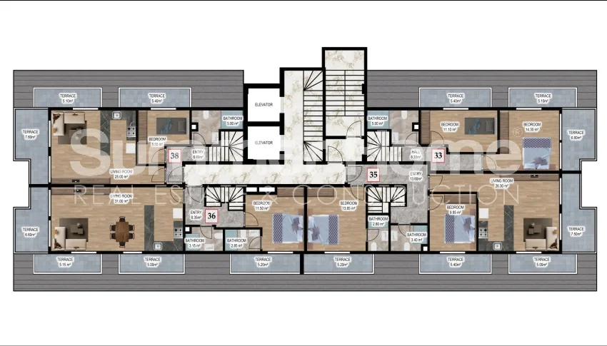 Elegant Apartments in Centre of Alanya Plan - 22