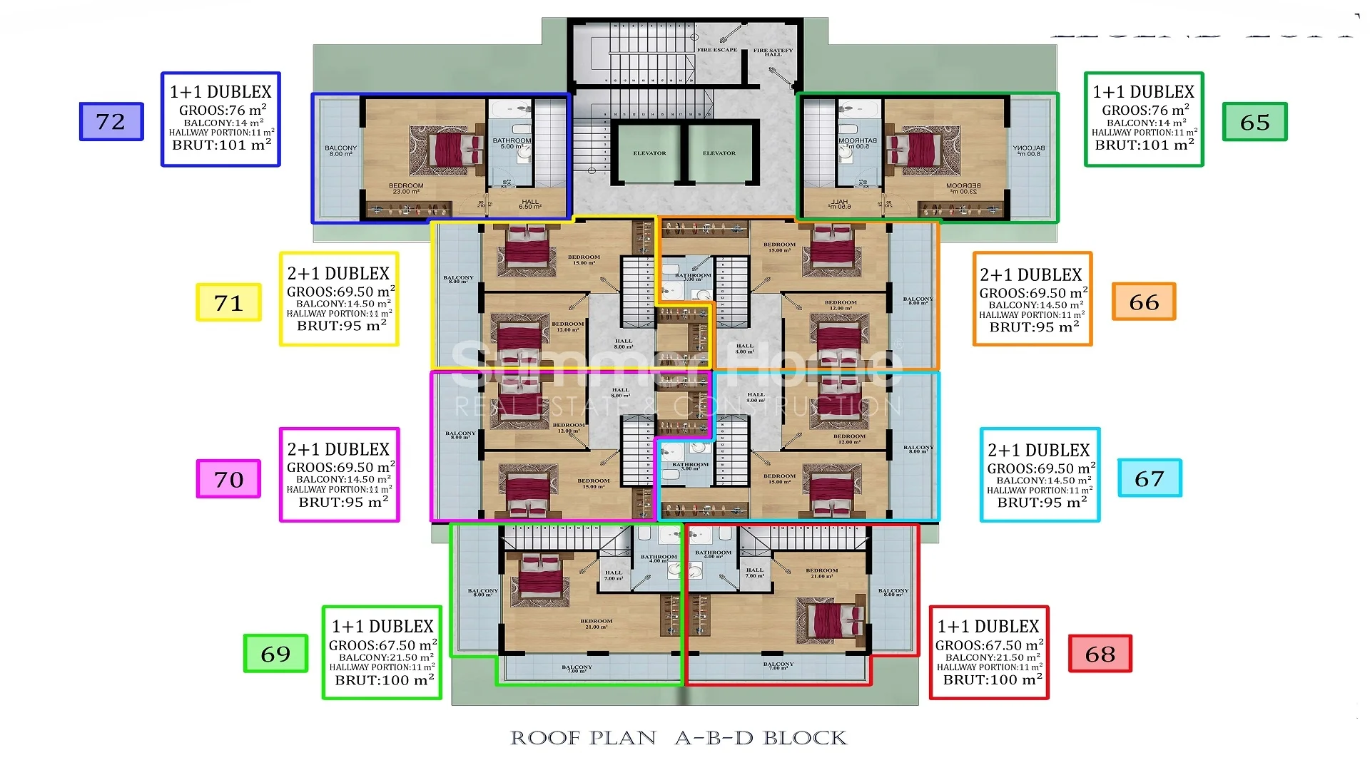 Goedkope moderne appartementen in Avsallar plan - 15