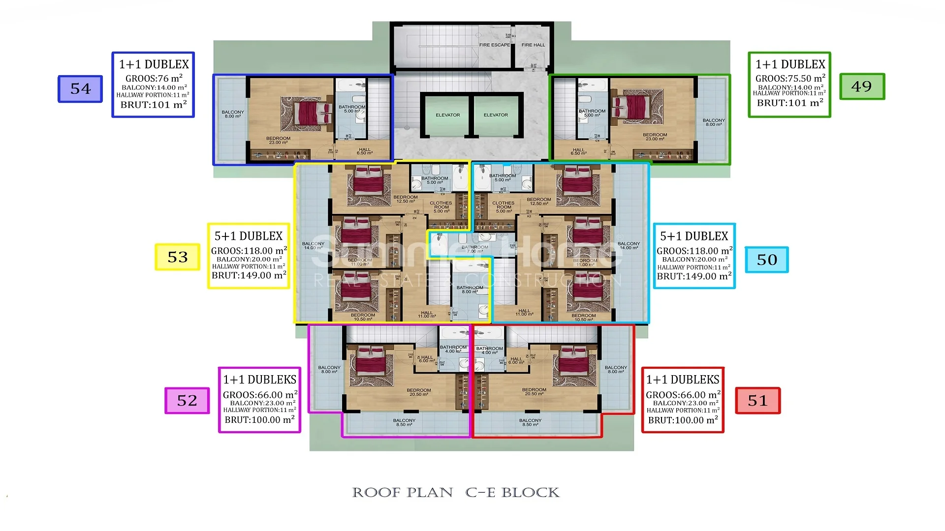 Goedkope moderne appartementen in Avsallar plan - 18