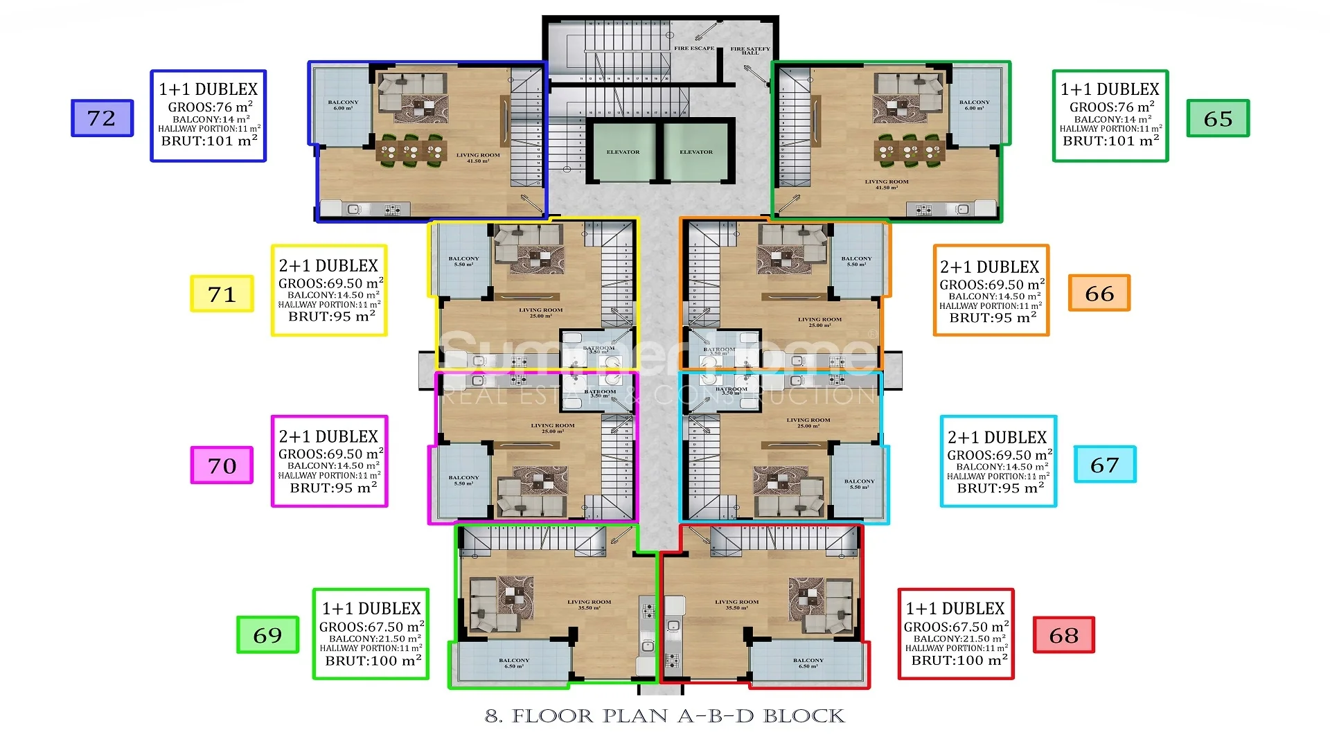 Goedkope moderne appartementen in Avsallar plan - 19