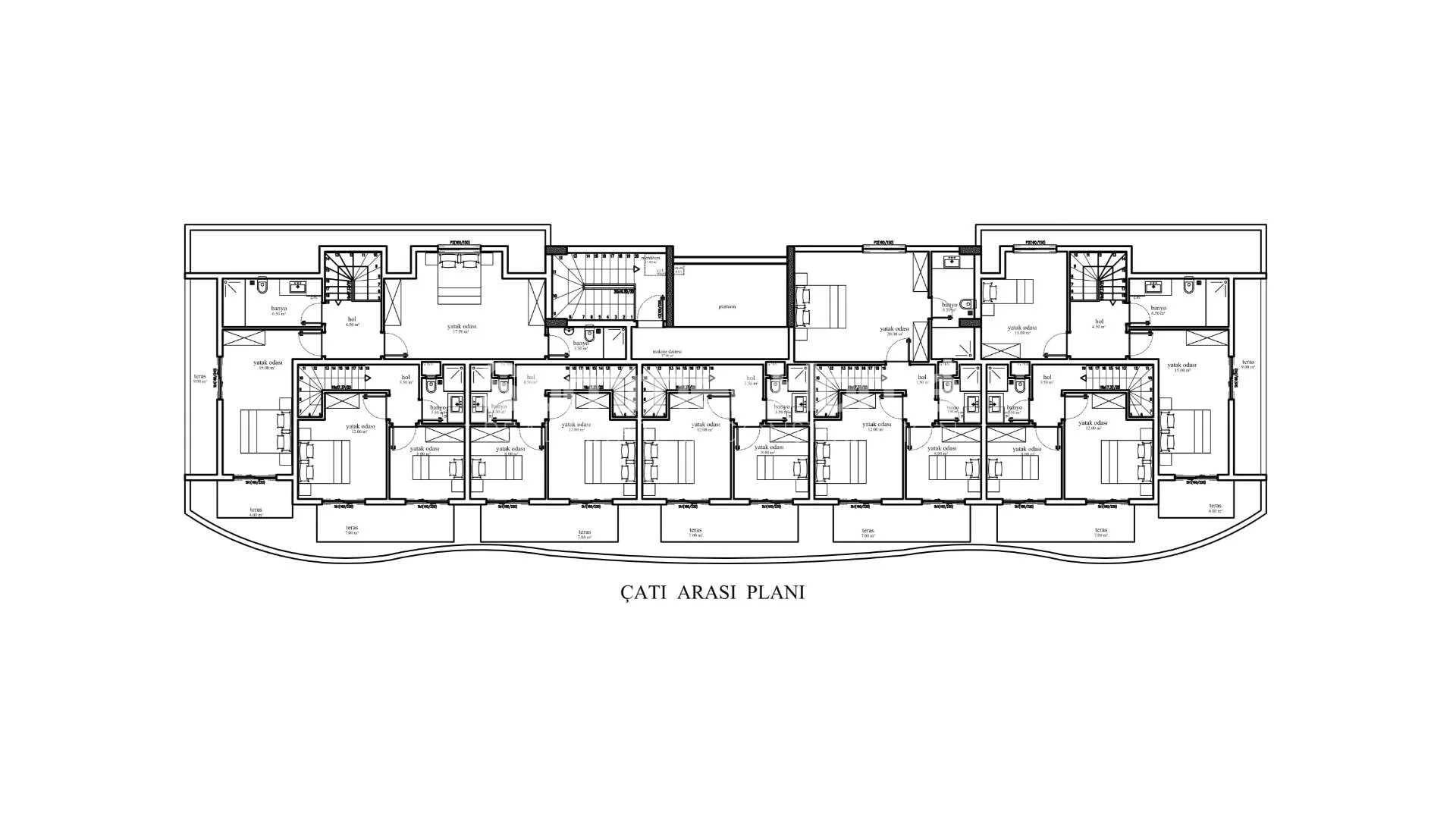 Superbes appartements architecturaux à Mahmutlar plan - 12
