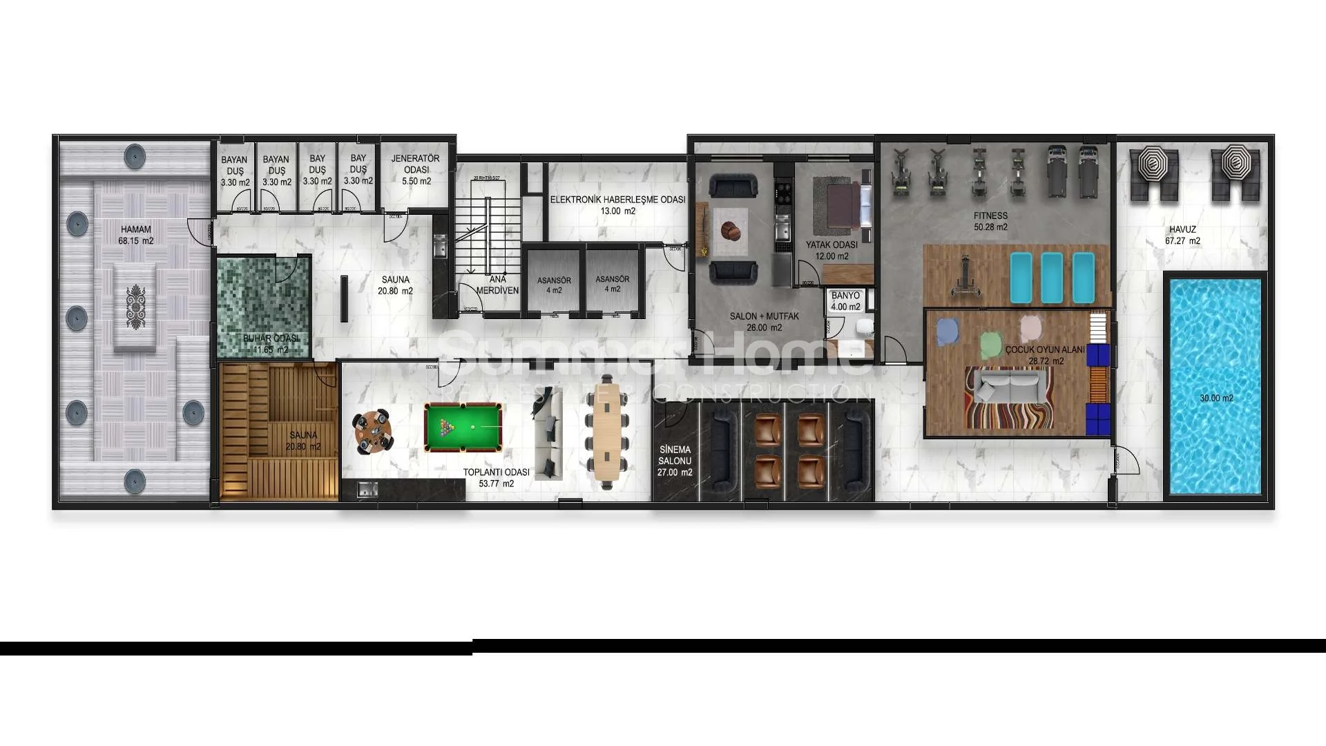 Tyylikkäät asunnot Demirtasissa plan - 32