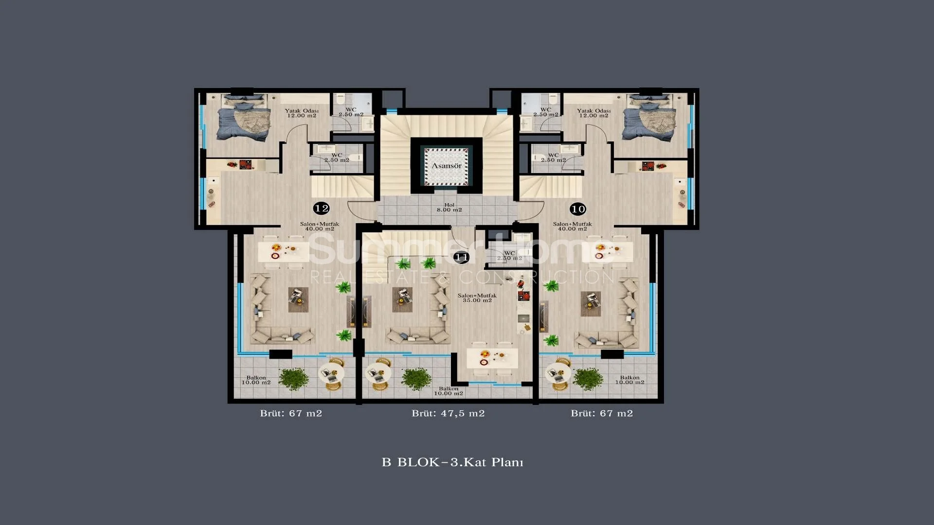 Appartements de prestige dans un complexe de luxe à Kargicak plan - 21