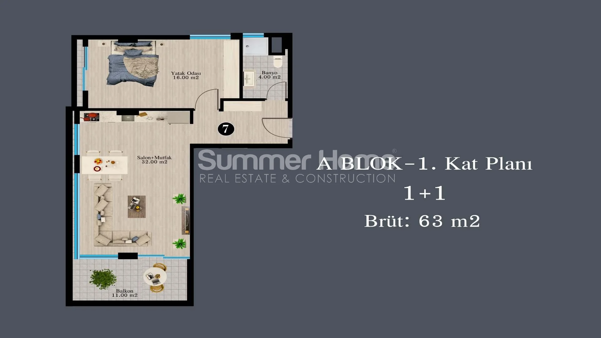 Prestigious Apartments in Luxury Complex in Kargicak Plan - 27