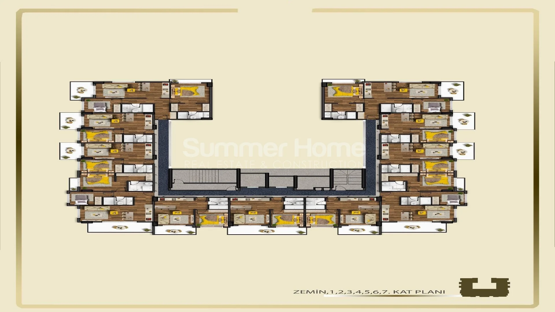 Moderne luxe appartementen in Tosmur plan - 35
