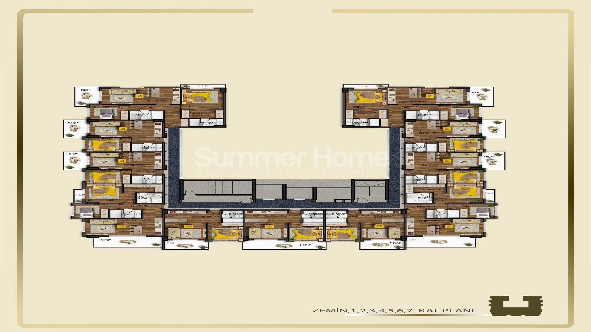 Moderne luxe appartementen in Tosmur plan - 40