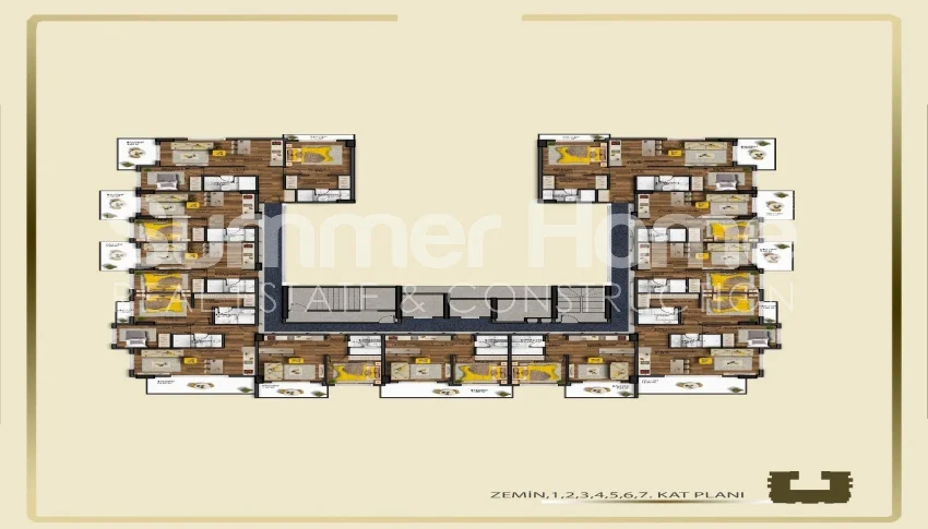 Appartements de luxe modernes à Tosmur plan - 40