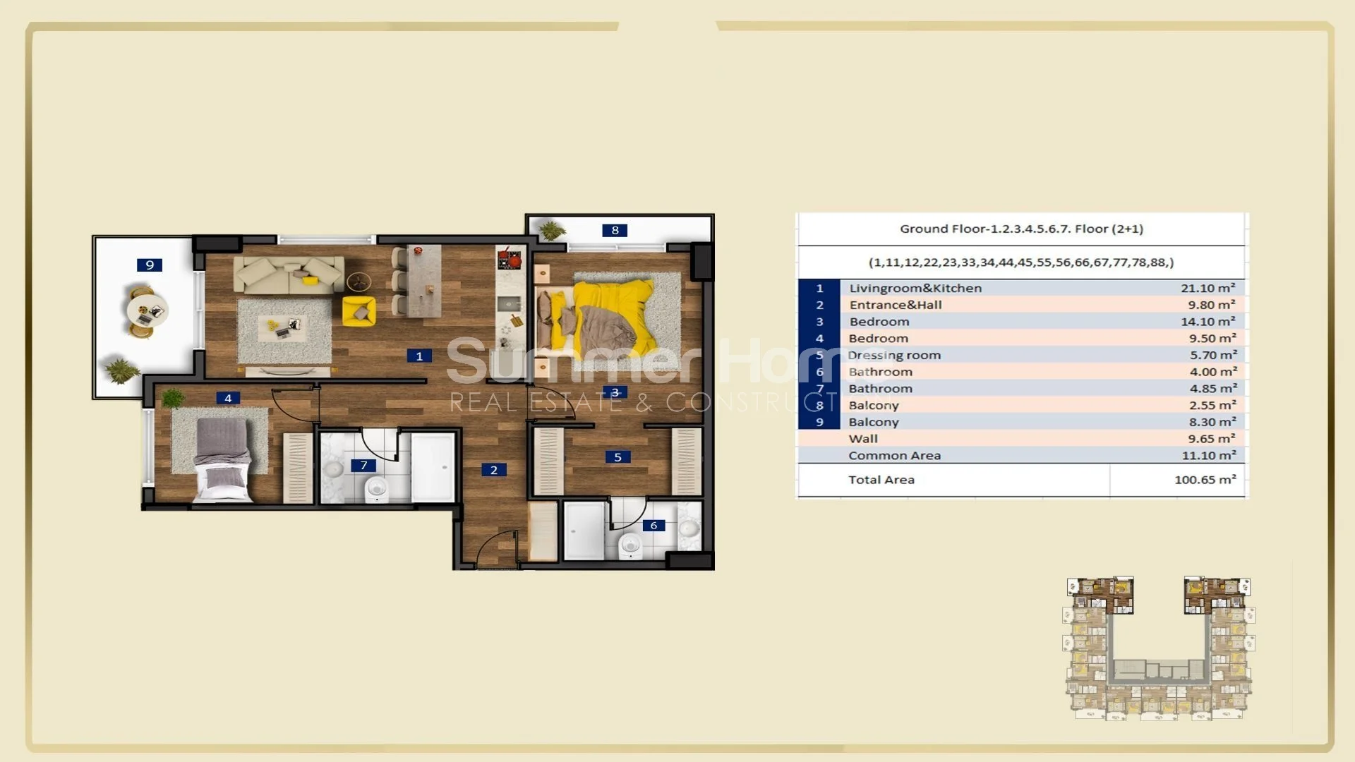 Moderne luxe appartementen in Tosmur plan - 39