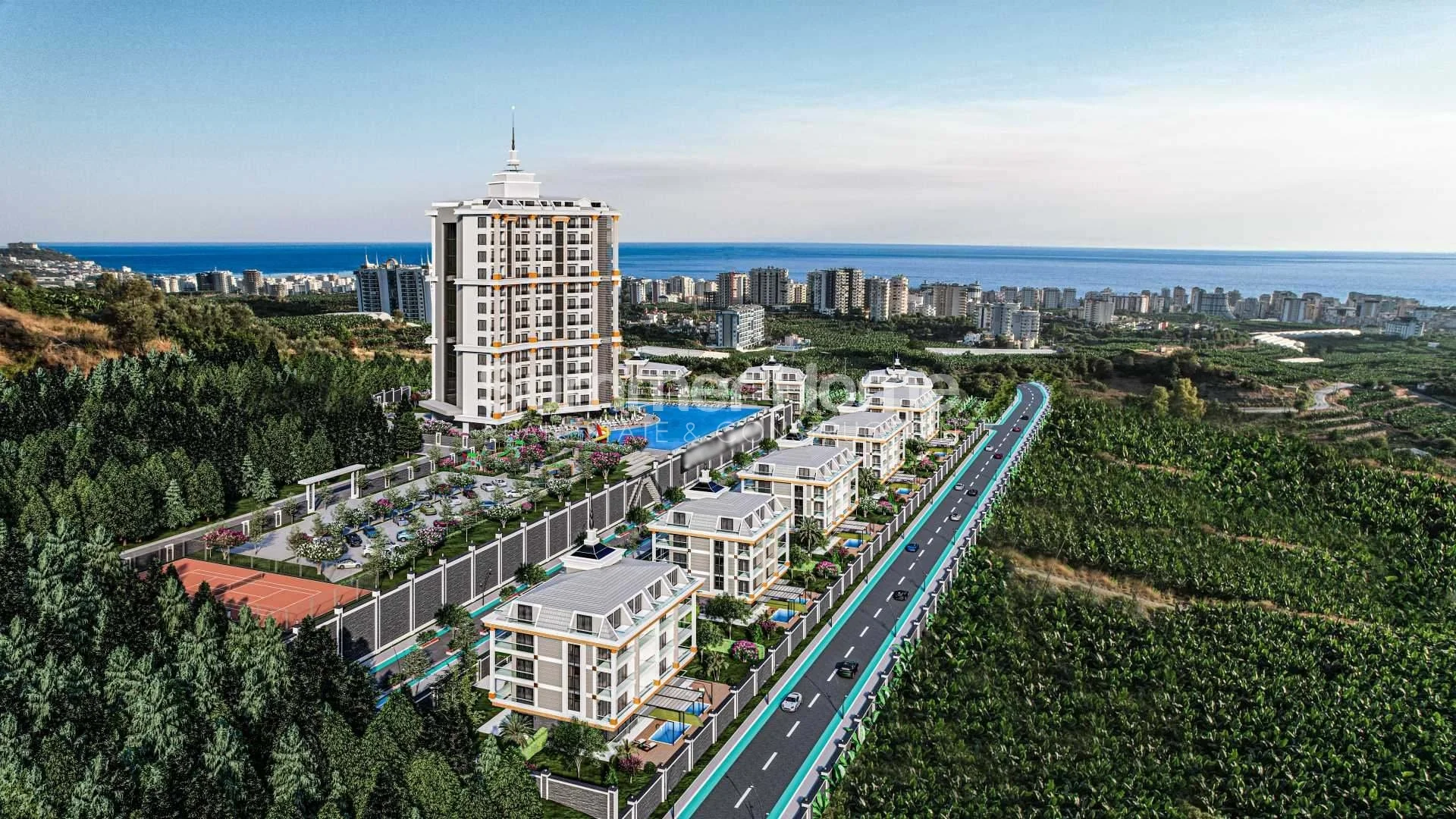 Elegante Apartments in großem Komplex in Mahmutlar Plan - 40