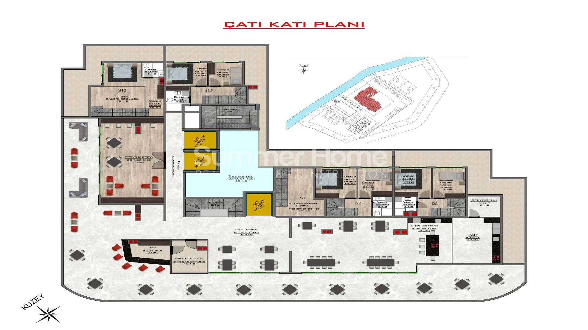 Modern & Chic Apartments in Rural Mahmutlar Plan - 22