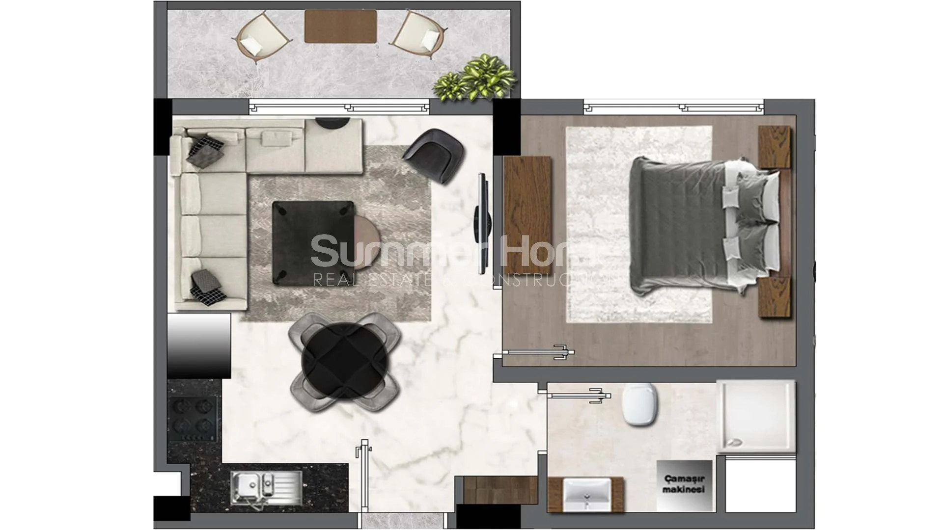 Chic, Classy Apartments in Gazipasa Plan - 15