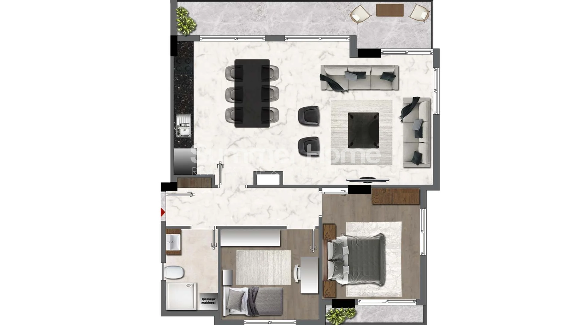 Schicke, stilvolle Apartments in Gazipasa Plan - 20